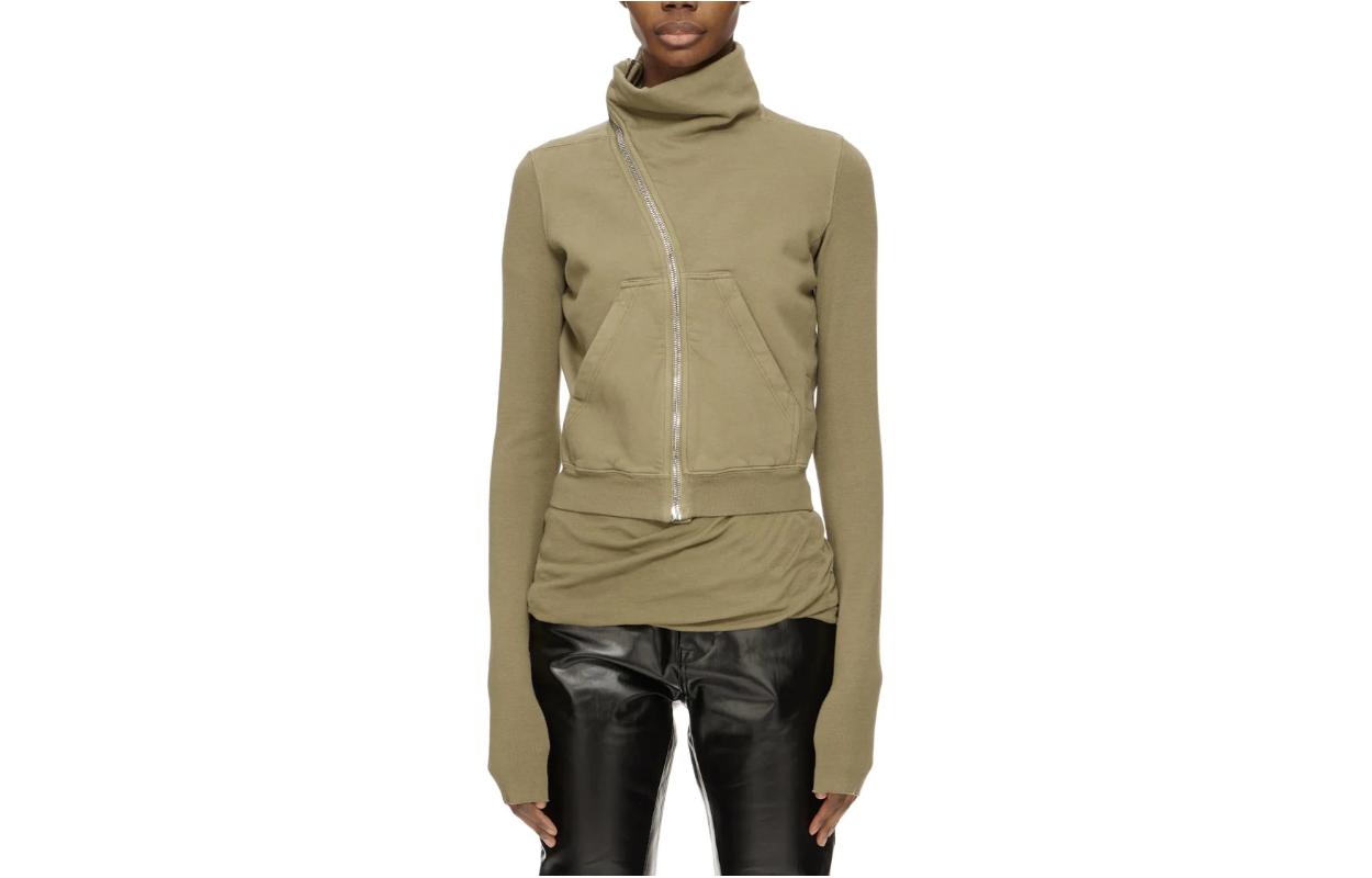 RICK OWENS Drkshdw Strap detail Zip up Jacket