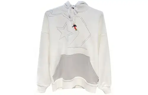 Converse Sweatshirts Women's White Hooded Moderate Regular