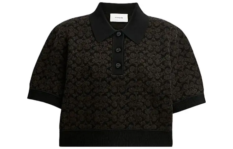 COACH Women's Sporty Cropprd Polo Shirt