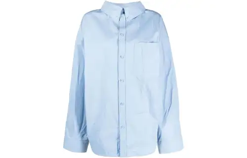 Balenciaga Shirt Loose Fit Women's Blue