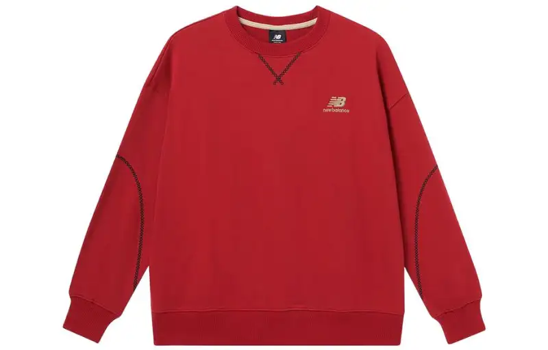 New Balance New Balance CNY Collection Sweatshirts Women's Red Crew Neck Moderate Regular