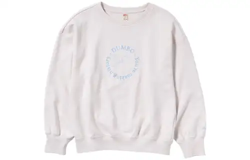 UNIQLO X Disney Sweatshirts Women's Ivory Crew Neck Moderate Regular