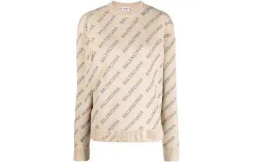 Balenciaga SS23 Sweater Regular Fit Women's Khaki