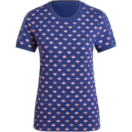Adidas Originals 3S T Shirt Women's Dark Blue