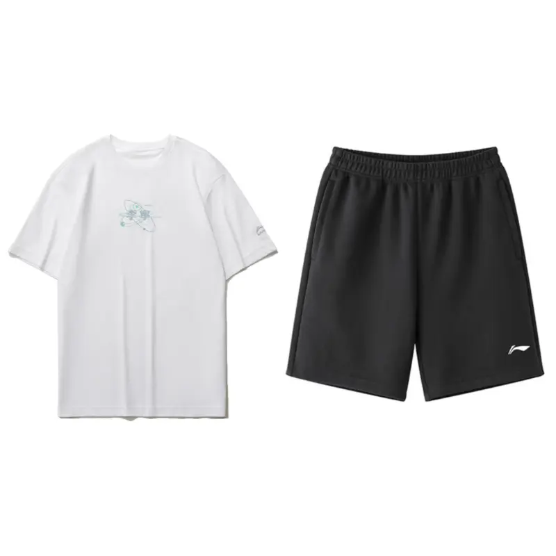Li Ning Casual Sportswear Men's Crew Neck Moderate