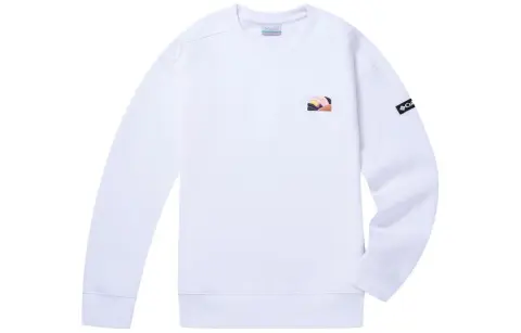 Columbia Sweatshirts Women's White Crew Neck Moderate Regular