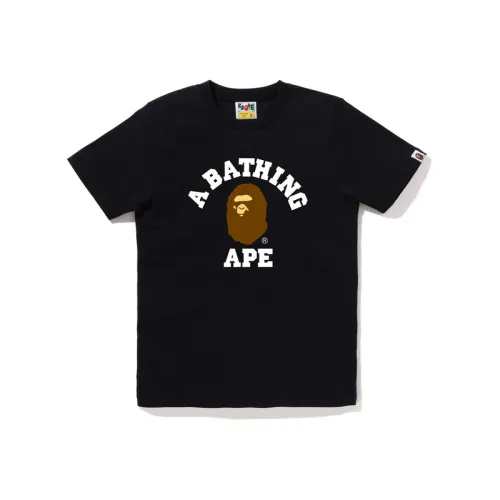 Bape Women's College Tee SS25 Navy