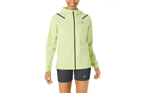 ASICS Jackets Women's Green Hooded Moderate Other