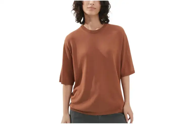 UNIQLO Knitwear Women's Umber Crew Neck Moderate Other