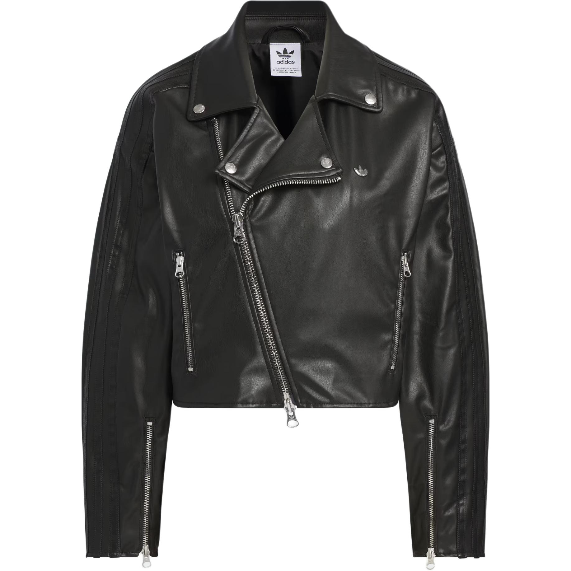 Женская куртка adidas Biker PU BIKER JKT W (черная)