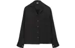 LOEWE Shirts Women's Black Lapel Moderate Shirt