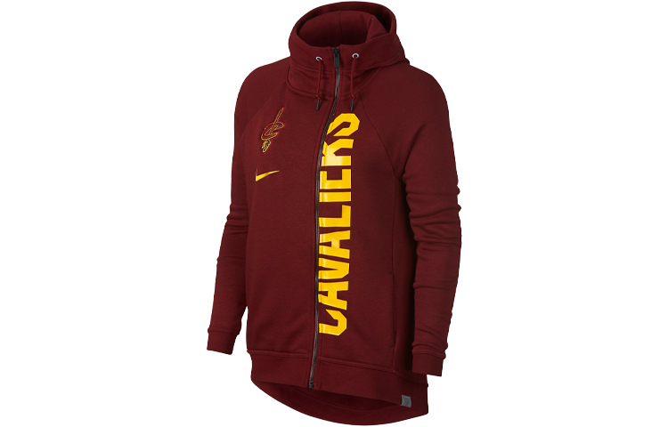 Nike Modern NBA Cleveland Cavaliers Casual Sports Training Hooded Jacket Women's Maroon