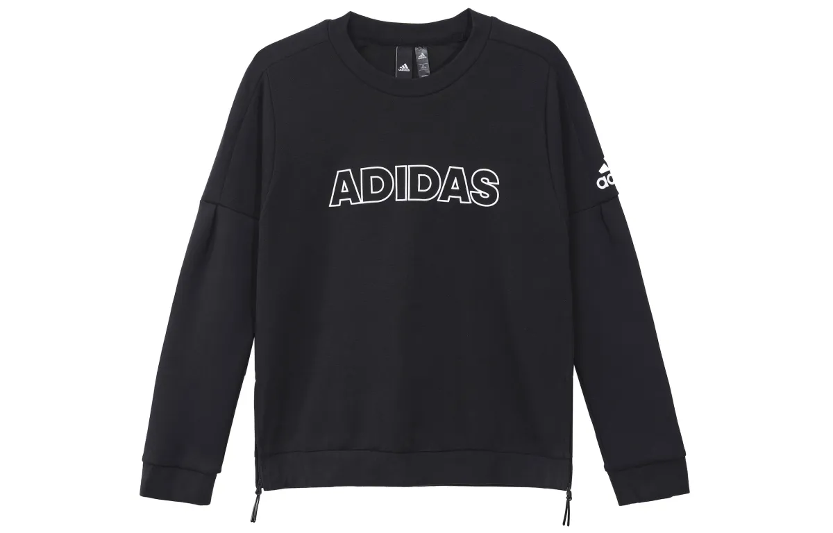 Adidas Sweatshirts Women's Black Crew Neck Moderate Other