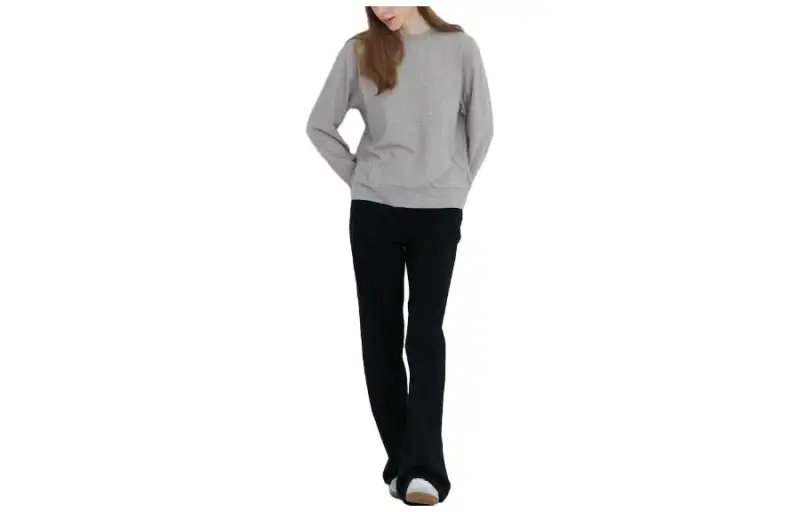 UNIQLO Knitwear Women's Gray Crew Neck Moderate Other