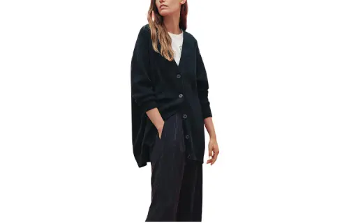 HERMES SS23 Cashmere Sweaters Women's Navy V Neck Moderate
