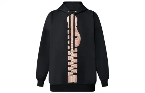 LOUIS VUITTON Zipper Print Hoodie