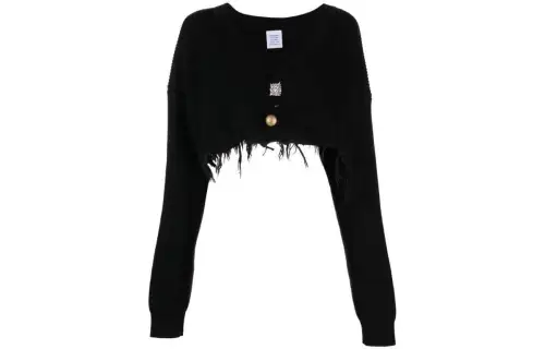 Vetements Knitwear Women's Black V Neck Moderate Other