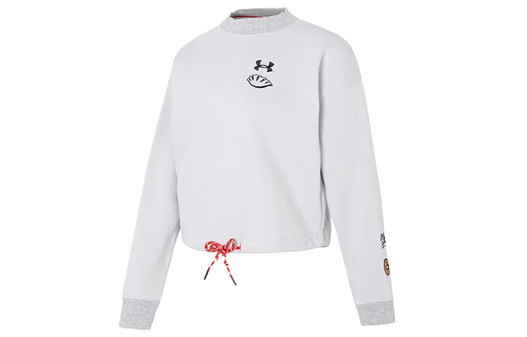 Under Armour UA Chinese New Year Sweatshirts Women's Gray Crew Neck Moderate Regular