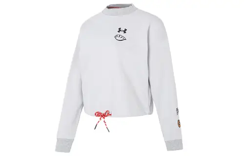 Under Armour UA Chinese New Year Sweatshirts Women's Gray Crew Neck Moderate Regular