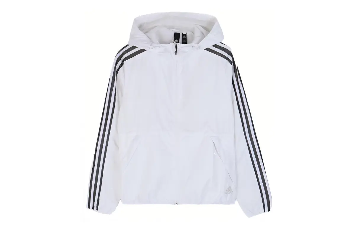 Adidas Jackets Women's White Hooded Moderate Other