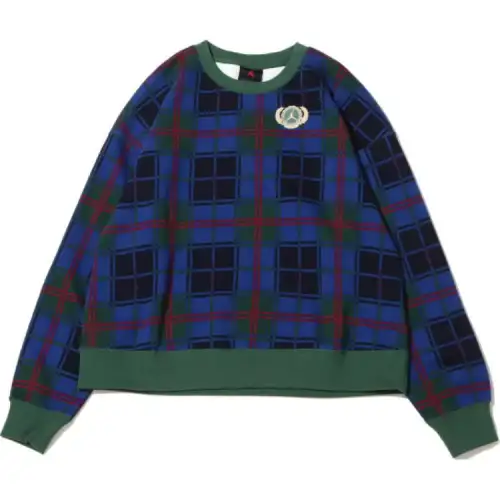 Jordan Sweatshirts Women's Turquoise Crew Neck Moderate Regular