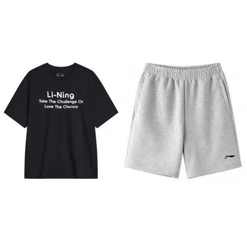 Li Ning Casual Sportswear Men's Crew Neck Moderate