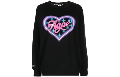 A BATHING APE Graphic-print Cotton Sweatshirt
