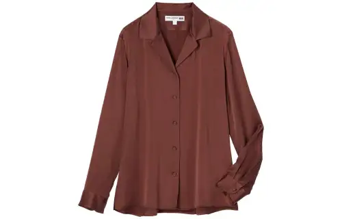UNIQLO Shirts Women's Chestnut Cuban Collar Moderate Other
