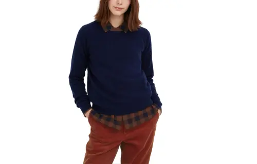 UNIQLO X IDLF Cashmere Sweater Women's Navy Blue