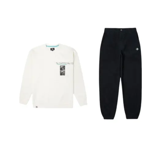Converse Sweatshirt Sets Unisex Crew Neck Moderate