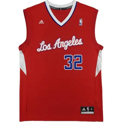 Adidas NBA Los Angeles Clippers Blake Griffin Away US Rep Offset V-neck Fashionable Comfortable Skin Friendly Soft Basketball Jersey Men's Red