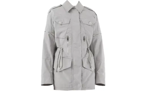 Burberry Shape Memory Jackets & Coats Women's Light Gray