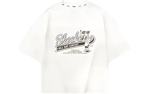 Skechers T Shirt Women's Marshmallow White