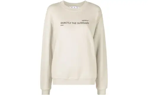 OFF-WHITE slogan-print sweatshirt