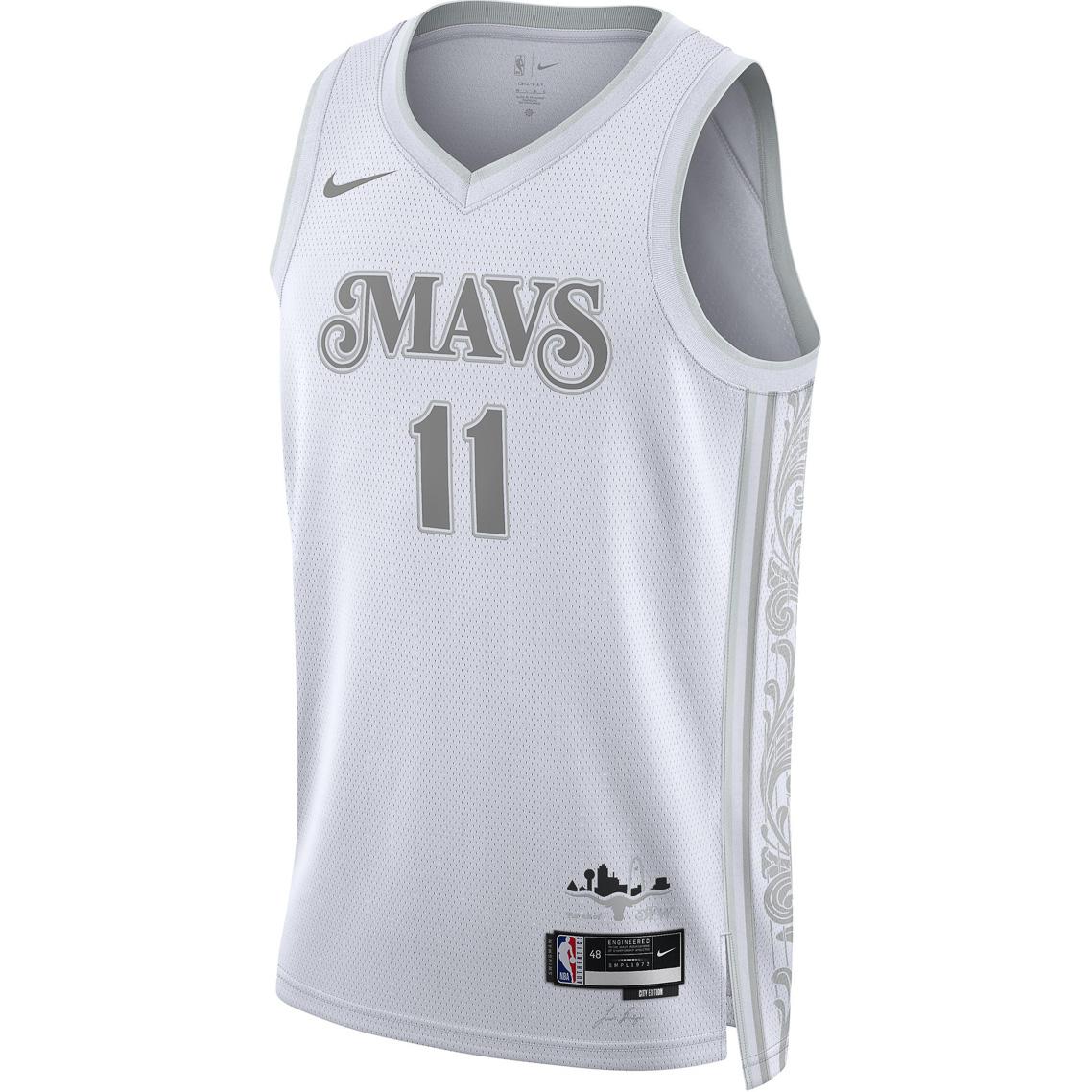 Nike Dri-Fit NBA Irving 24-25 Season Mavericks Fan Version Adult Jersey Basketball Vest Men's White