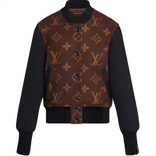LOUIS VUITTON Monogram Jacquard Bomber Jacket