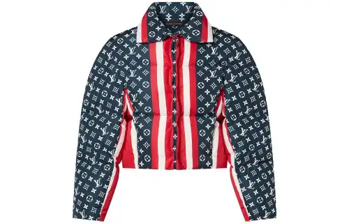 LOUIS VUITTON Tricolor Monogram Puffer Jacket