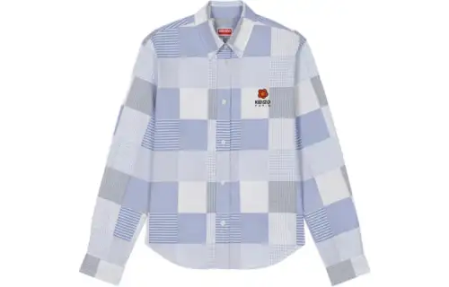 KENZO Shirts Women's Light Blue Lapel Moderate Other