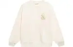 Li Ning Sports Trendy Collection Sweatshirts Women's Ecru Crew Neck Moderate Other