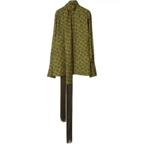 Burberry Shirts Women's Green Moderate