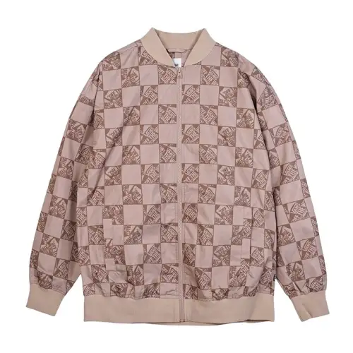 Vans Off THE WALLCheck SKATE BOM Jacket Women's Khaki Brown