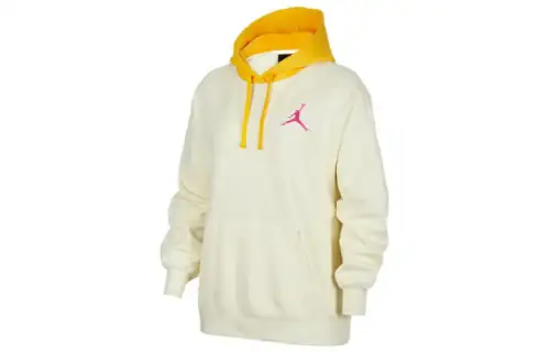 Jordan Sweatshirts Women's Ecru Hooded Moderate Regular