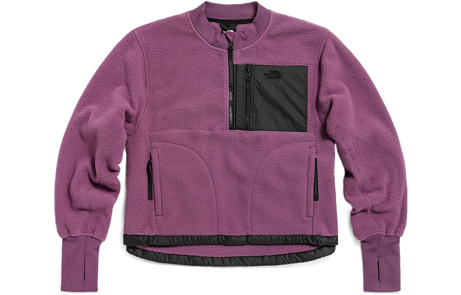 THE NORTH FACE Fleece Tops Women’s Purple Half Turtleneck Moderate Regular