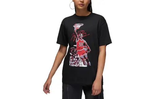 Jordan Sport Drop Shoulder Sleeve T Shirt Women's Black