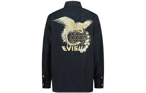 EVISU SS23 Shirt Spring Fall Women's Denim Blue