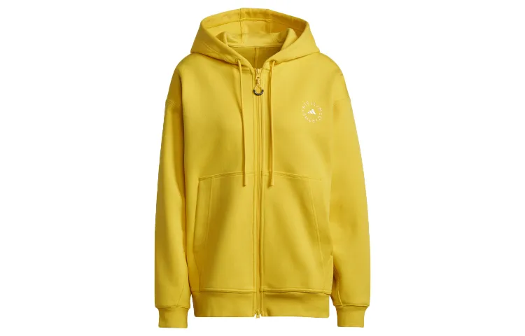 Adidas X Stella McCartney Jackets Women's Yellow Hooded Moderate Soft Shell
