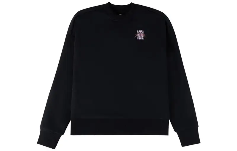 ANTA Sweatshirts Women's Black Crew Neck Thickened Regular