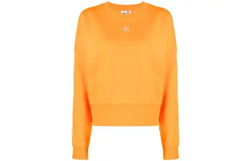 Adidas Originals Sweatshirts Women's Orange Crew Neck Moderate Regular