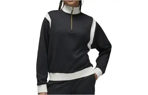 Jordan Sweatshirts Women's Black Turtleneck Moderate Regular