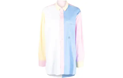 A BATHING APE Shirts Women's Light Blue Lapel Moderate Shirt